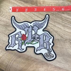 RTB Real Tough B itch Patches Biker Babe Coat Iron On Bling - Medium